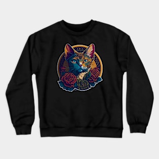 Cat Breed - Devon Rex Cat Crewneck Sweatshirt